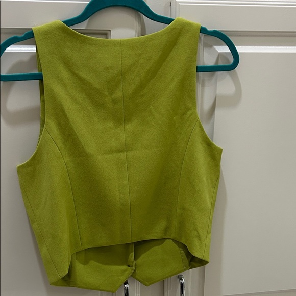 Rachel Zoe Chartreuse lime green vest - medium - Picture 5 of 7